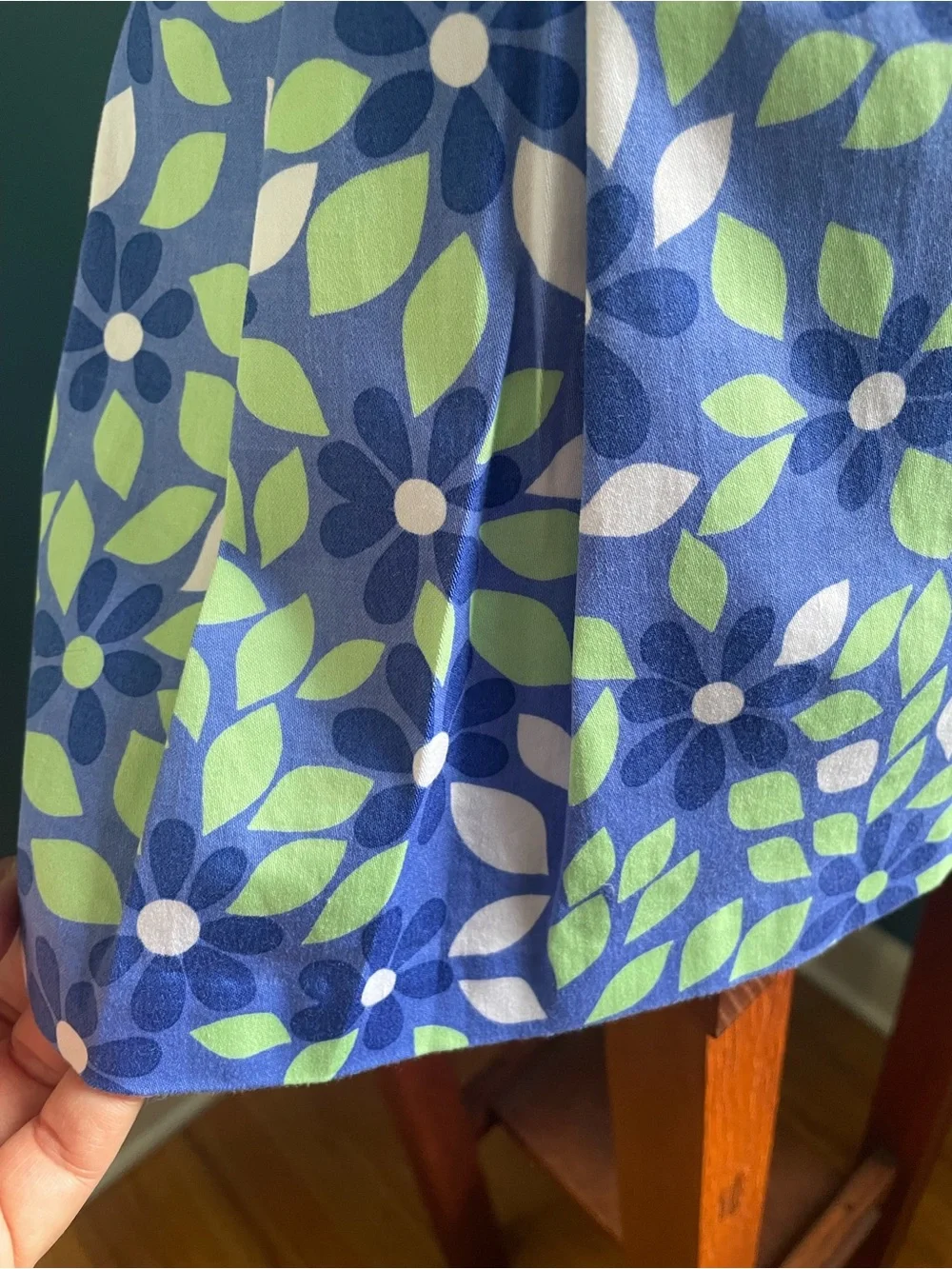 Lady Hagen Tennis Golf Pickleball Skort Blue Green Floral Pattern Size 10